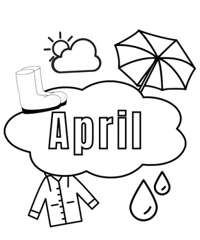 FREE April Coloring Page for Early Finishers/Morning Work/Indoor Recess ...