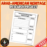 FREE Arab American Heritage Month Research Project