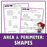 FREE Area and Perimeter Tiling and Counting Unit Squares P