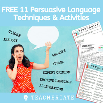 Preview of FREE Argumentative Text Persuasive Language Activities | Digital and Printable