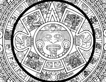 aztec pattern coloring pages