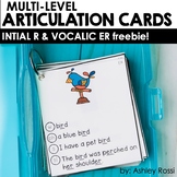 Articulation Cards For Speech Therapy: R Sounds | FREE