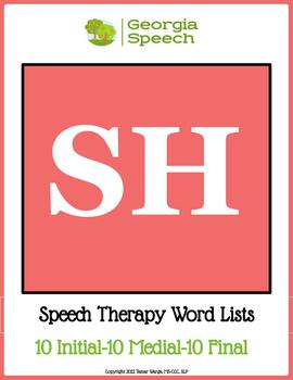 290+ SH Words Speech Therapy - Speech Therapy Store