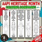 FREE Asian Pacific American Heritage Month Coloring Bookmarks