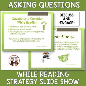 Preview of Asking Questions While Reading Activity