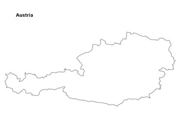Preview of FREE - Austria Map Outline