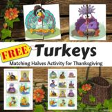 Thanksgiving Activity for Special Needs Students | Turkeys FREE