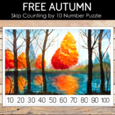 FREE Autumn Number Sequencing and Skip Counting Puzzle