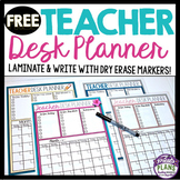 Free Back to School Desk Planner - Calendar, Reminders, an
