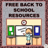 FREE BACK TO SCHOOL RESOURCES!