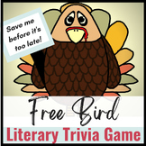 FREE BIRD Thanksgiving Literary Trivia Game for Middle Sch