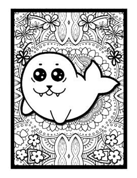 Animal The Art of Mandala Coloring Book for Adult: Stress Relieving Animal  Designs An Adult Coloring Book Featuring Super Cute and Adorable Baby Woodl  (Paperback)