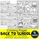 FREE Back To School Grade Level Coloring Pages PDF {Educli