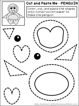 free cut paste activities for preschool and early