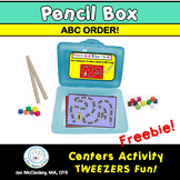FREE Back to School ABC ORDER CENTERS Pencil Box Activitie
