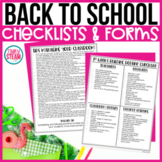 FREE Back to School Checklists