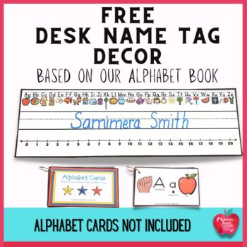 Preview of FREE Back to School Desk Name Tag