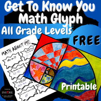 Preview of FREE Back to School Get To Know You MATH Figure Me Out Math About Me Activities