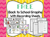 FREE Back to School Graph Questions with Recording Sheets