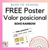 FREE Back to School Place Value Poster in Spanish | Classr