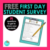 FREE Back to School Student Survey for Spanish Class