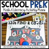FREE Back to School Themed Preschool Plans