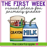 FREE Back to School Visual Plans for Primary Grades