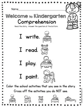 free back to school in kindergarten activities book worksheets