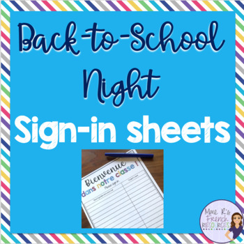 Preview of FREE Back to school sign in sheet for meet the teacher