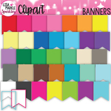 FREE Banner Bunting Clipart Rainbow and Neon