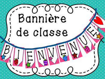 Preview of Bannière de classe "Bienvenue" - French "Bienvenue" Banner