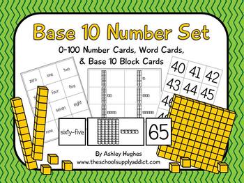 Preview of FREE Base 10 Printable Number Set