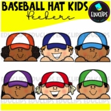 FREE Baseball Hat Kids Peekers Clip Art Mini Set {Educlips