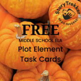 FREE Basic Plot Elements Task Cards  Middle School Reading