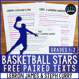 FREE Basketball Paired Texts: LeBron James and Steph Curry