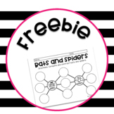 FREE Bats and Spiders Graphic Organizer - Double Bubble ma