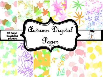 Preview of FREE Beautiful Autumn Digital Paper #BTS2021