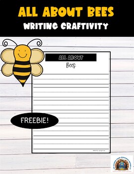 Preview of FREE Bee Writing Craft| Spring Writing Craft| Kindergarten Writing Activities
