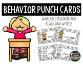 FREE Behavior Punch Cards