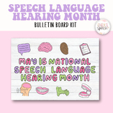 FREE Speech Language Hearing Month Bulletin Board Kit | Sp