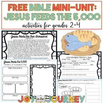 Preview of FREE Bible Unit: Jesus Feeds the 5,000