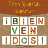 FREE Bienvenidos / Welcome Banner for Spanish classes!