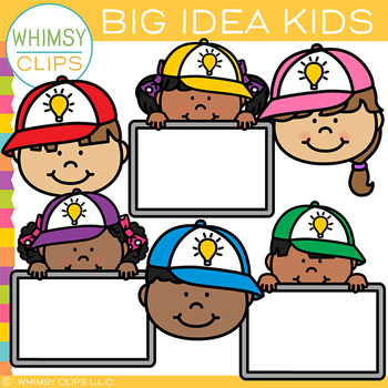 Preview of Free Big Idea School Kids Clip Art