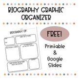 FREE Biography Graphic Organizer (Printable & Google Slide