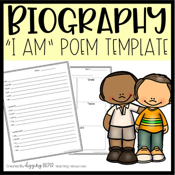 Preview of FREE Biography I am Poem Template