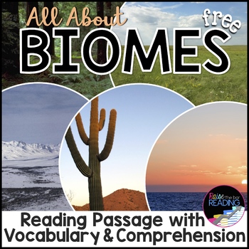 Preview of FREE Biomes Activity: Biomes Reading Passage, Vocabulary & Comprehension