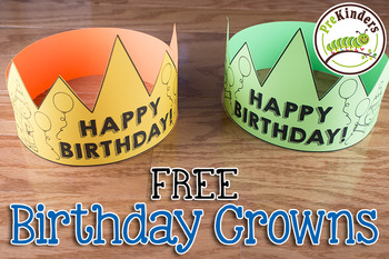 FREE Birthday Crown & Certificate by Karen Cox - PreKinders | TPT