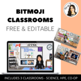 FREE Bitmoji Classrooms - Secondary - HPE, Science, Co-op