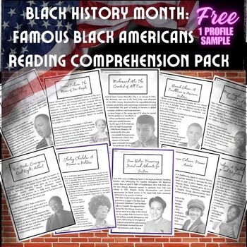 Preview of FREE Black History Month: Celebrating Black Americans Reading sample