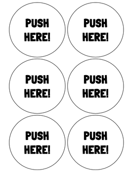 Preview of FREE Black History Month Wax Museum Project Printable "Push Here" Buttons